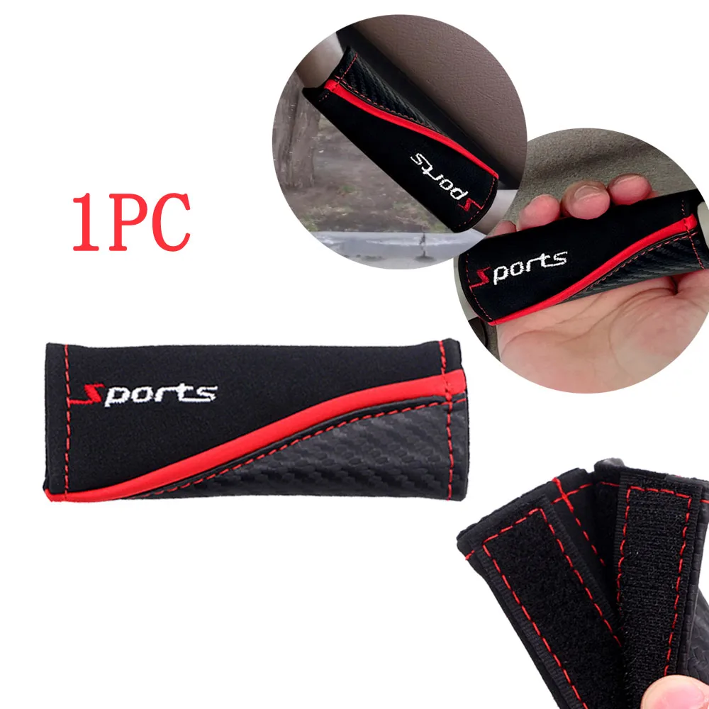 

1pc Car Handle Decorative Cover Car Sports Styling Roof Armrest Cover Car Handle Protection Cover Auto Interior Accessories