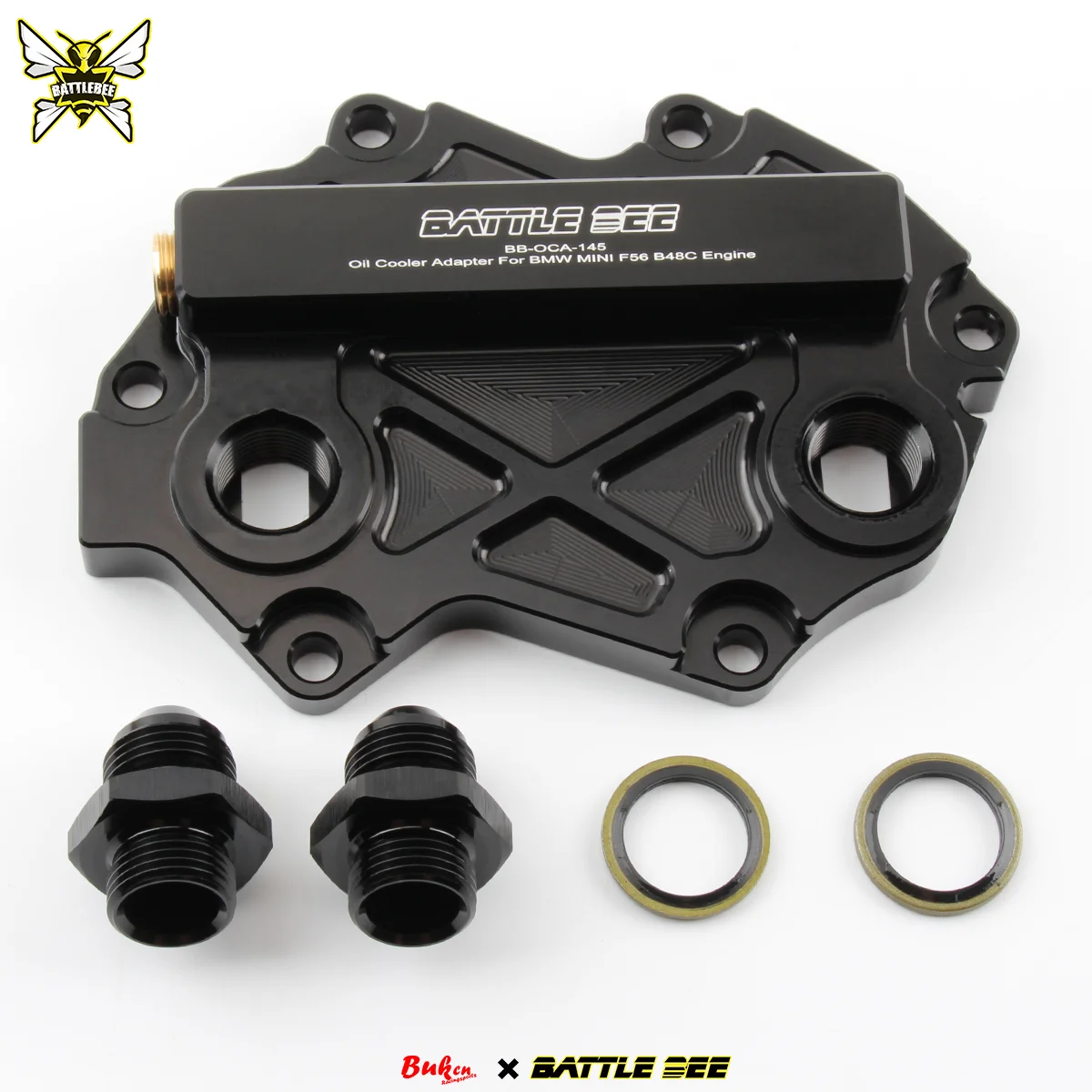 Applicable F56 218 F46 X1 X2 B38C B46C B48C Engine Models Equipped Oil Cooler Adapter Performance Replacement Kit BB-OCA-145