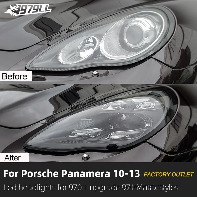 [1979] 2010 2012 2013 970 970.1 Frontscheinwerfer Upgrade auf 971 2023 Matrix-LED-Scheinwerfer für Porsche Panamera 970