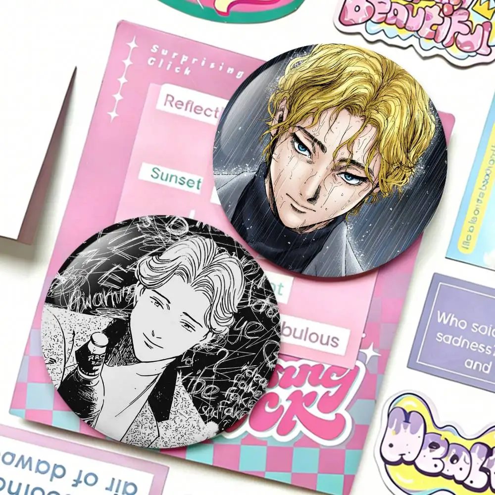 

J-Johan L-Liebert M-Monster Badges 25 32 44 58 75 mm Round Fans Collect Friends Gifts Brooch Souvenir