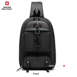 SWISS MILITARY New Chest Bag Anti-thief New Men Crossbody Bag Waterproof Shoulder Bags Casual Short Trip For Male Travel Pack