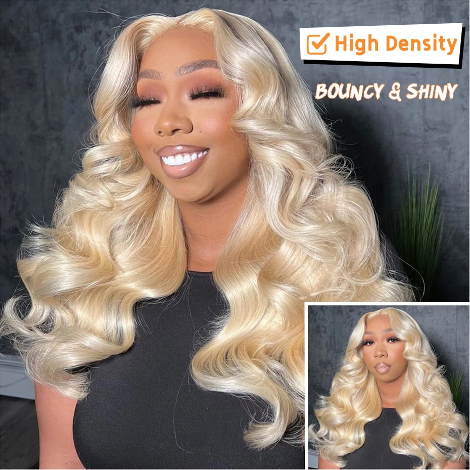 13x6 Hd Lace Frontal Wig 250 300 High Density 613 Honey Blonde 13x4 Lace Front Human Hair Wigs For Women Body Wave Brazilian Wig