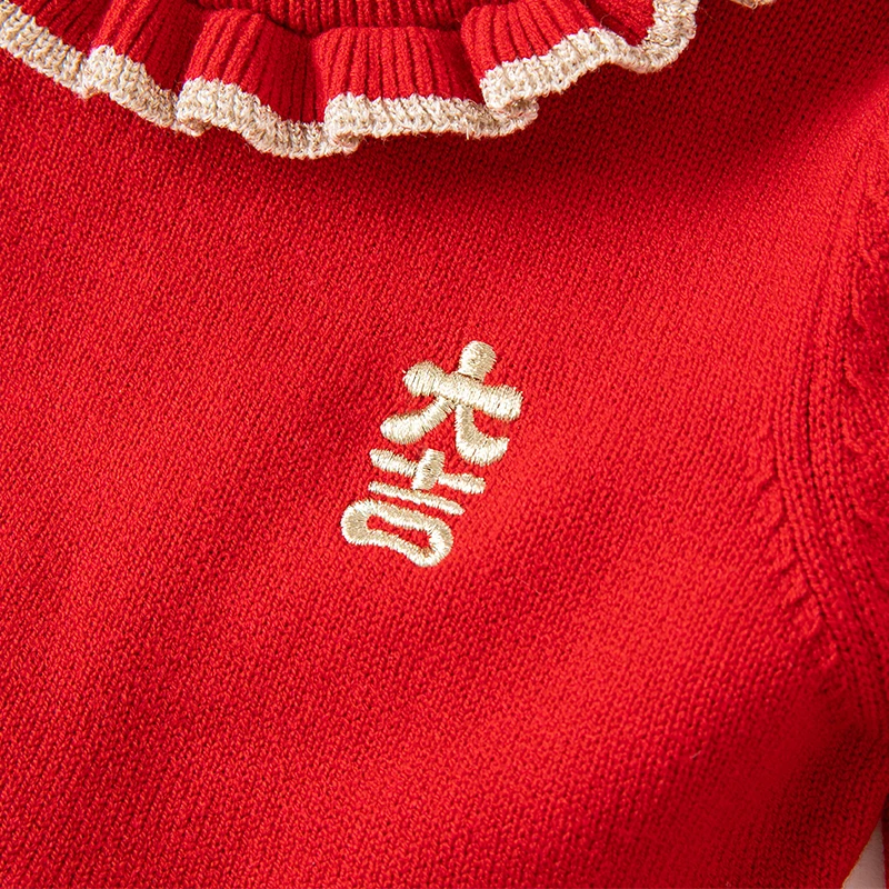 Dave Bella Girls Winter Sweater Princess Dress Baby Infant Sweater Baby Children Casual Warm Sweater Dress DB4224479