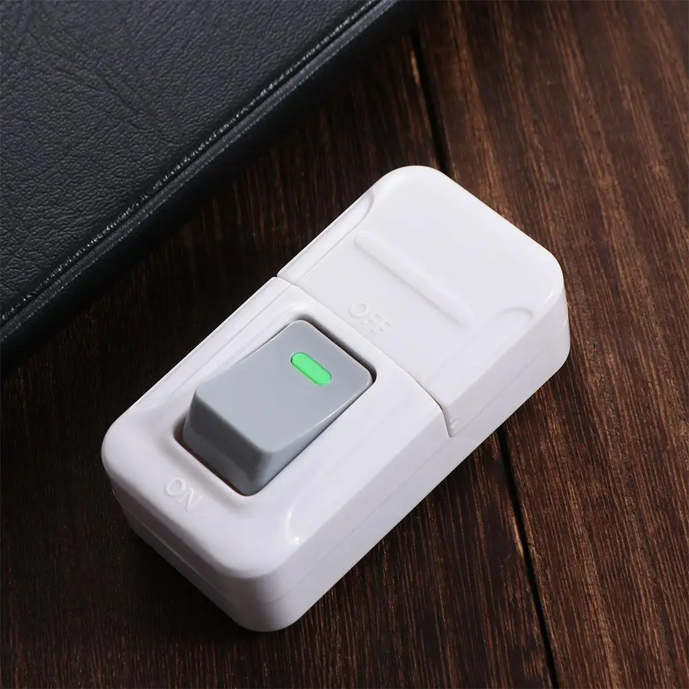 Description Picture 2 of itemElectrical Accessories White Push Button Switch Square Convenient Light Switch Plastic Small Rocker Button Table Led Lights