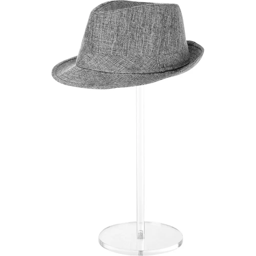 

16-Inch Cowboy Hat and Wig Display Stand, Sturdy Acrylic Organizer with Pedestal Base