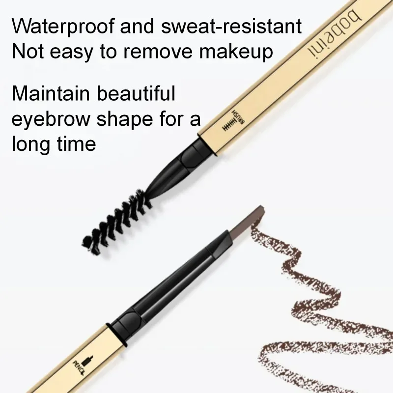 1 lápiz de cejas resistente al sudor y al agua: no es fácil de decolorar, fácil de aplicar, cejas naturales y salvajes para un aspecto natural y audaz