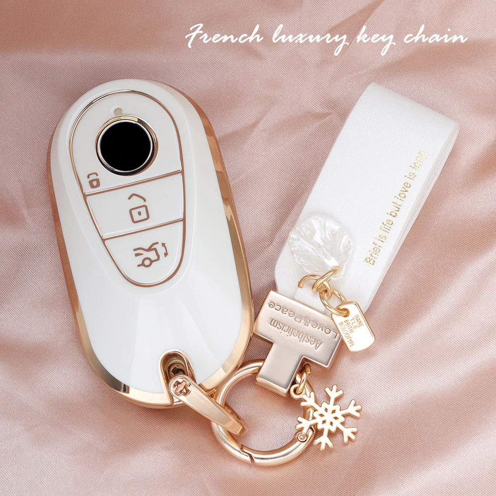 غطاء لمفتاح السيارة لسيارة Mercedes Benz A E C CLA CLS G S SL GLB GLC GLA GLS GLE Class W204 W212 SLK SLC AMG Clk EQB EQC EQS