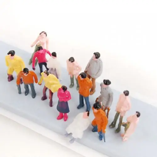 100pcs Painted Model Train People Figures Miniature Passengers (1 to 150)