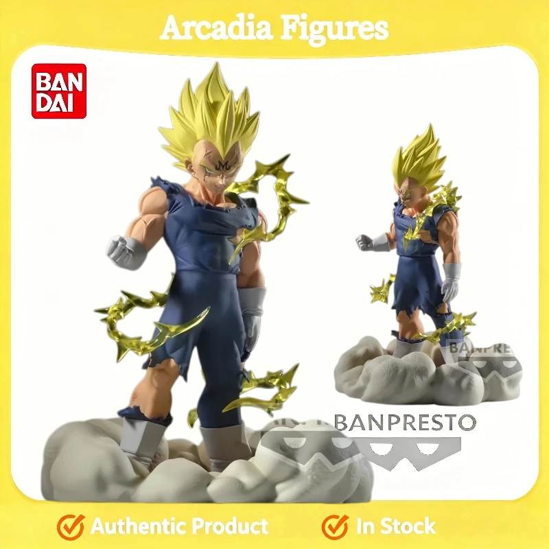

[In Stock] Bandai Original Banpresto Anime Dragon Ball Z History Box Majin Vegeta PVC Action Model Anime Desktop Doll Toy Figure
