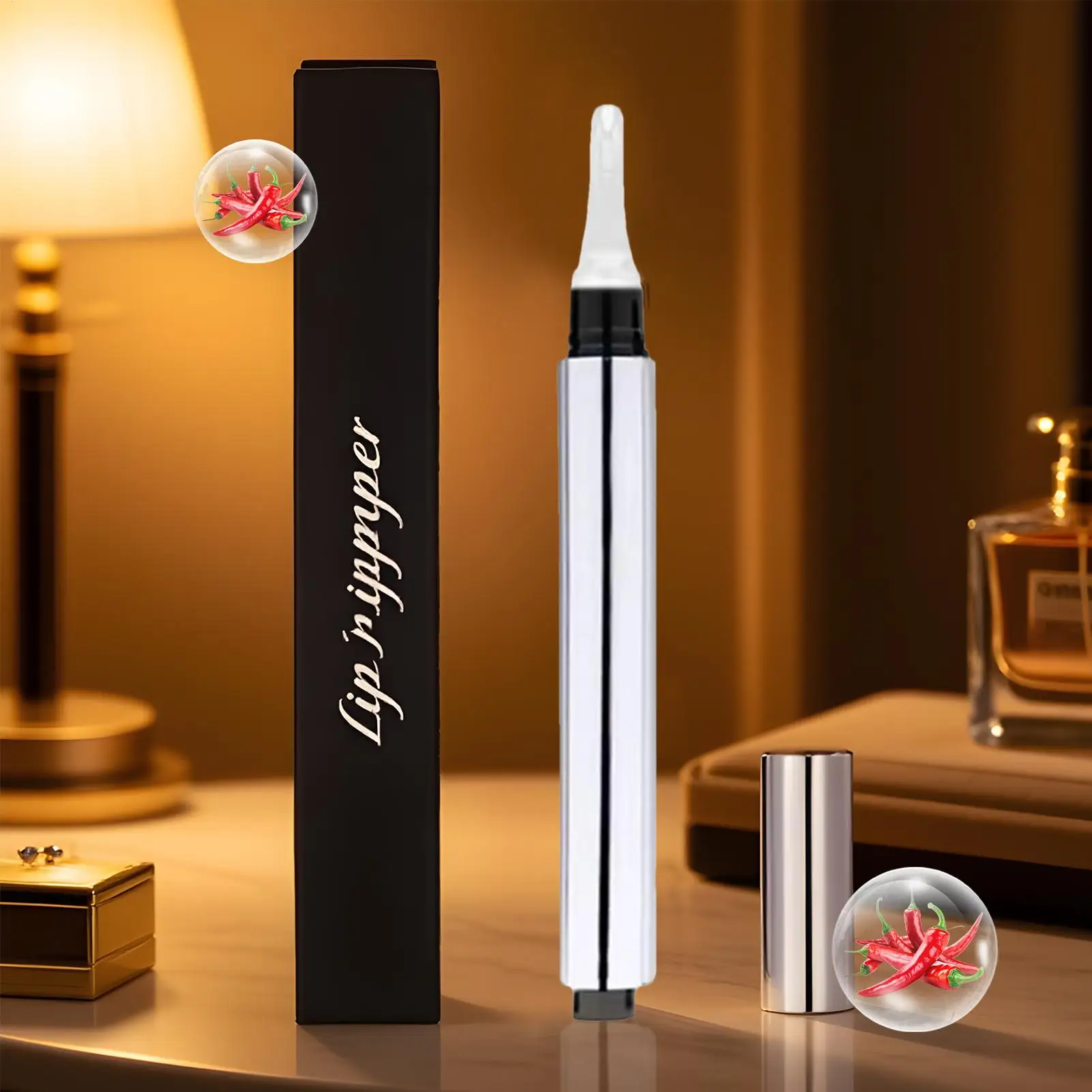 10ml Long-Lasting Glossy Hydrating Face Cosmetics Lip Plumper Makeup Base Lip Plumper Oil for Travel School Beach Trip Dating