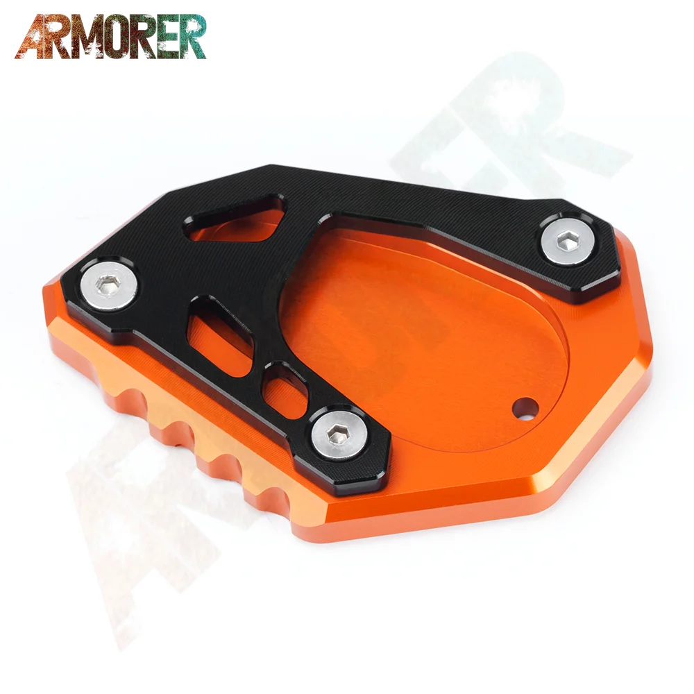 Para ktm 390 aventura 390 adv 390adv 390 aventura 2020 2021 2022 2023 acessórios da motocicleta kickstand suporte lateral almofada de extensão