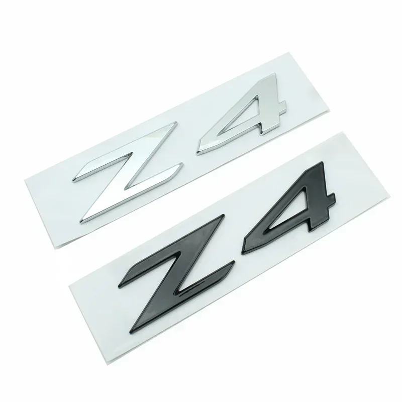 Chrome Black 3D ABS Z4 Letters Rear Boot Trunk Emblem Badge Sticker Decals for BMW G29 Car Styling Accessories