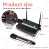 SENNESAI Ew100G3 プロフェッショナルデュアルワイヤレスマイクステージパフォーマンス 2 チャンネル 600-699MHz UHF カラオケメタルハンドヘルド e835 5