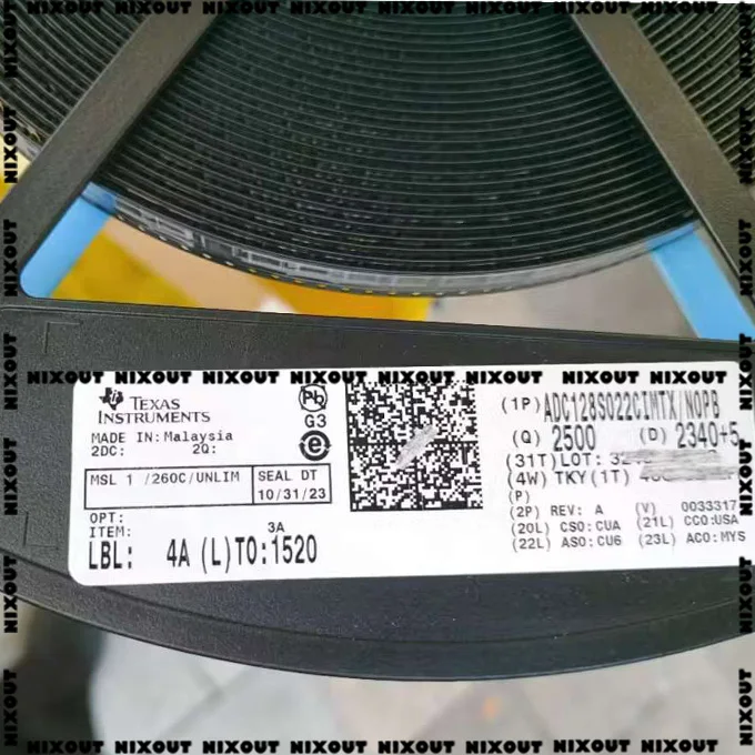10 шт./партия, ADC128S022CIMTX ADC128S022 ADC128S022CIMT 128S022CIMT 128S022 TSSOP16, 100% оригинал, аутентичный