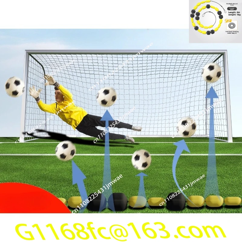 Equipo de defensa de portero, Kit de entrenamiento de fútbol, Deflector de un solo cable para entrenamiento de agilidad refleja