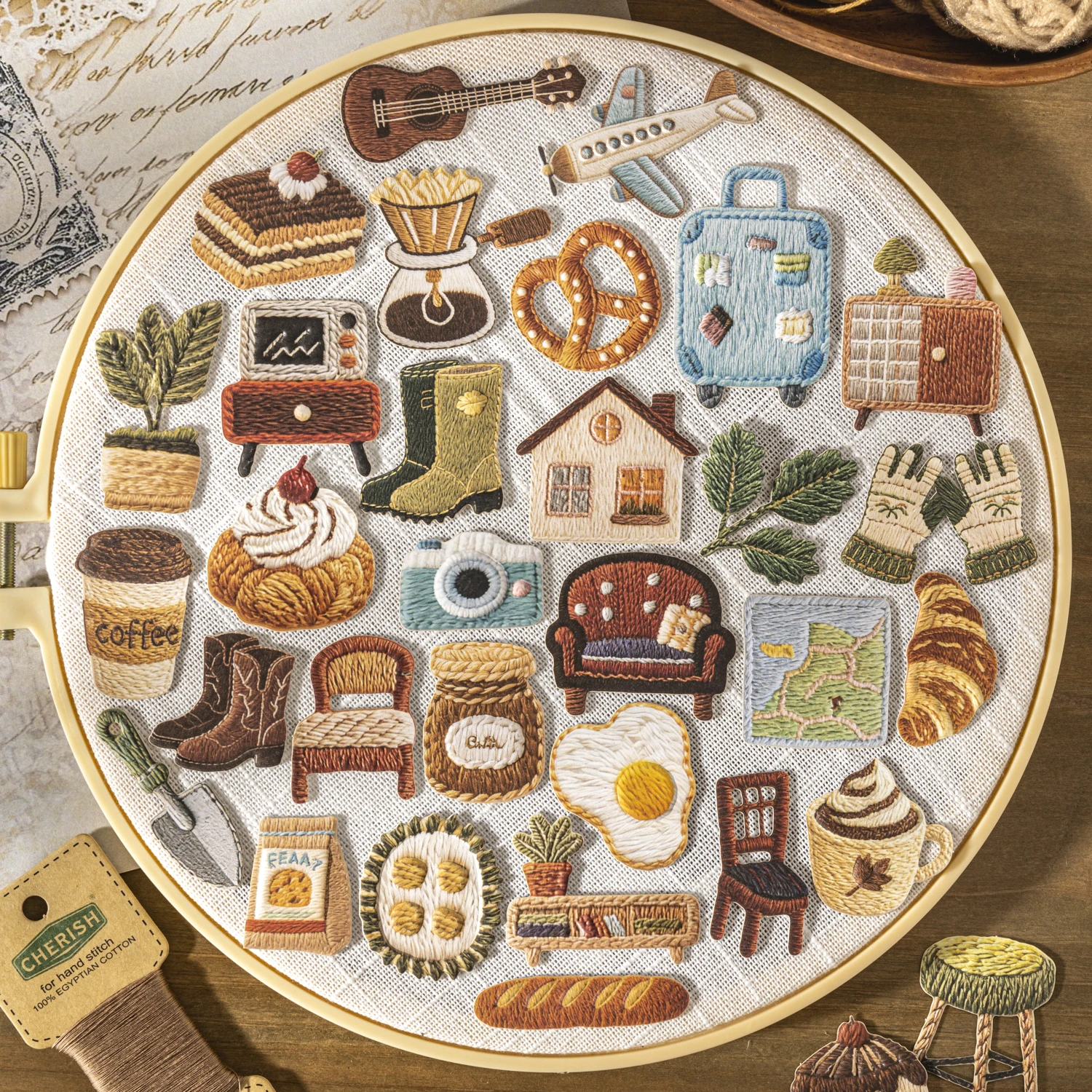 

30 листов/пакет, уютный домашний декор, тематический набор тисненных наклеек для DIY, скрапбукинга, чехол для телефона, украшение, подарок, принадлежности для рукоделия