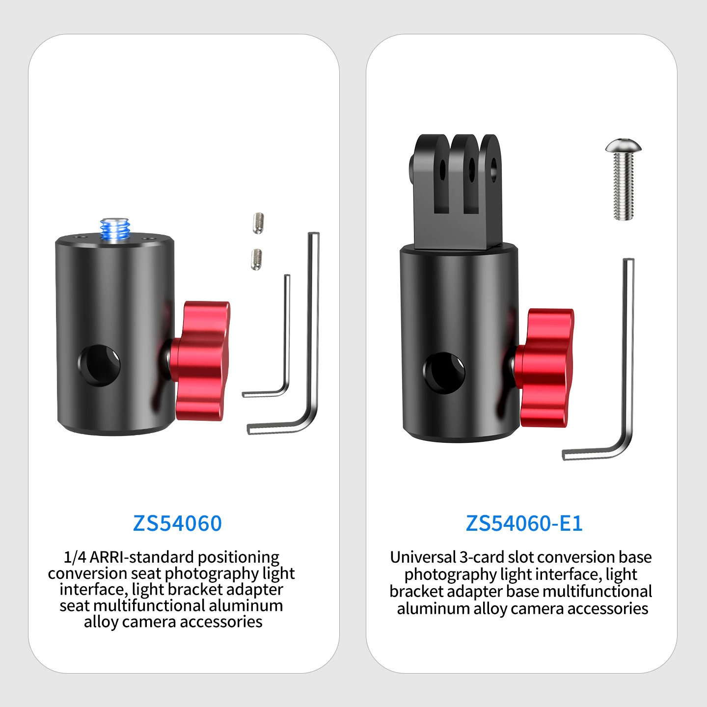 Kamera-Blitzhalterung 16mm Stativhalter Cold Shoe 1/4 Zoll Halterung Regenschirm Speedlite Halter 360° Drehbar Verstellbarer Lichtständer-Adapter – Detail 22