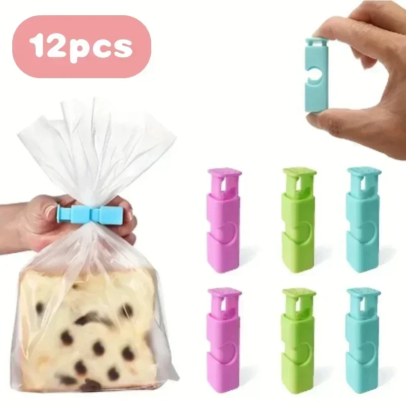 Food Sealing Clips Bread Storage Bag Plastic Clips for Snack Wrap Bags Spring Clamp Reusable Kitchen Organization Sealing Clamp