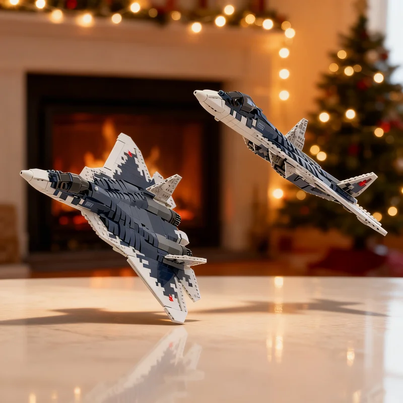 

2063 детали MOC, масштаб 1:35, модель самолета Су-57, конструктор Creator Expert, креативный подарок, декор для демонстрации, сборная модель премиум-класса для взрослых