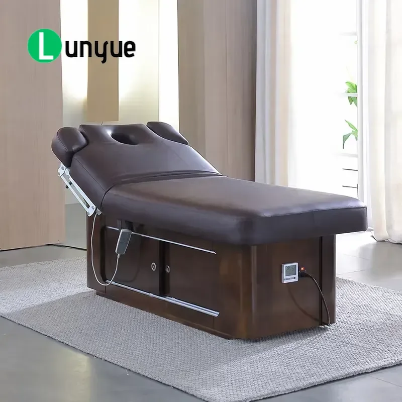 Professional Electric Facial Care Bed Height Adjustable Massage Function For Beauty Salons Spas Clinics