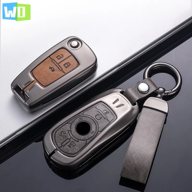 

New Zinc Alloy Car Key Cover Bag Case Shell Protector Keychain For Buick Encore Envision Excelle Lacrosse Regal Verano GX GL6