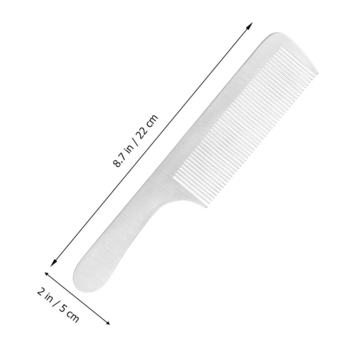 1Pcs Titanium Steel Hair Comb Professional Scalp Massage Hair Styling Tool for Salon Barber Home Use 22x5cm Unbreakable Smooth