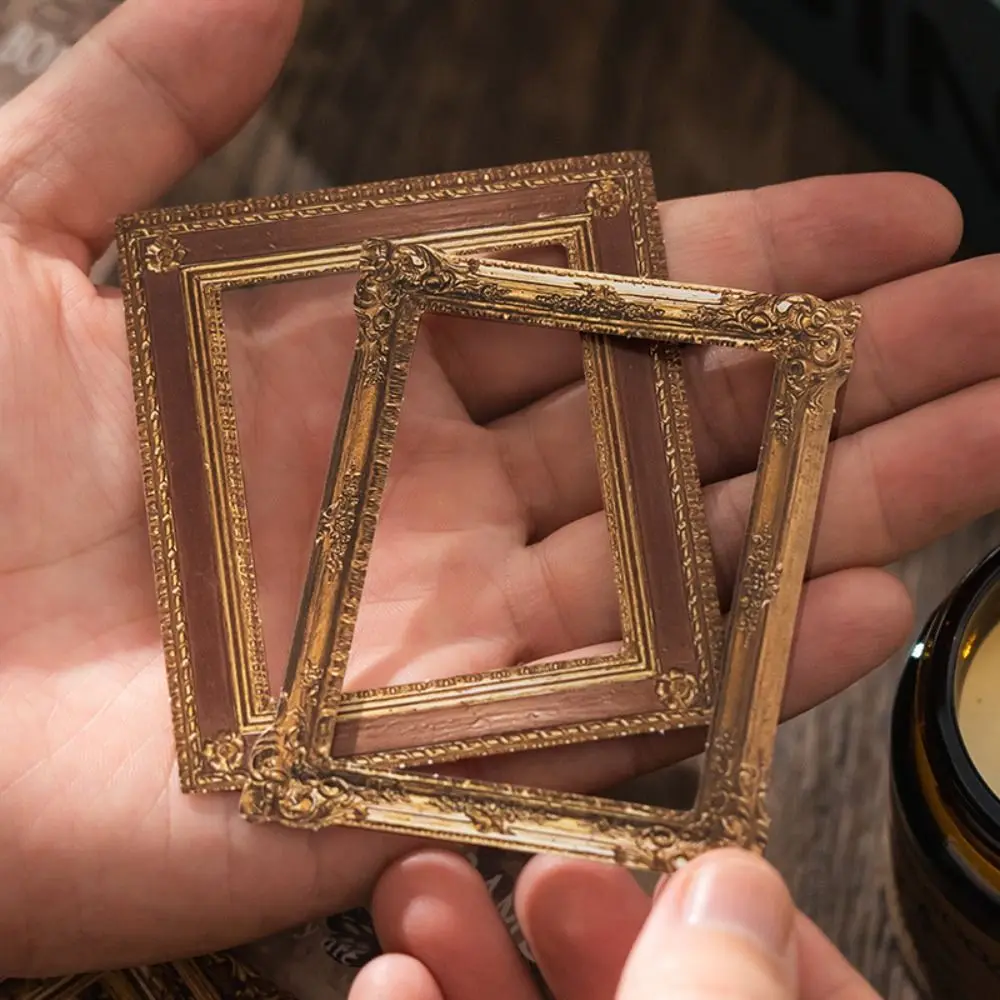30Pcs Vintage Style Vintage Cutout Frame Cutout Design 4 Themes Scrapbooking Materials Embossed Texture Relievo