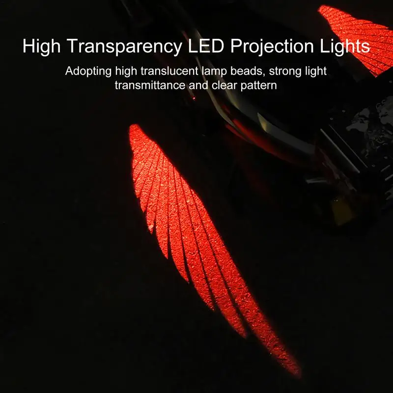 

Motorcycle wing lights Projection Light Kit 2pcs Underbody Ghost Shadow Lights Water Resistant Decorative Light For Motorcycle