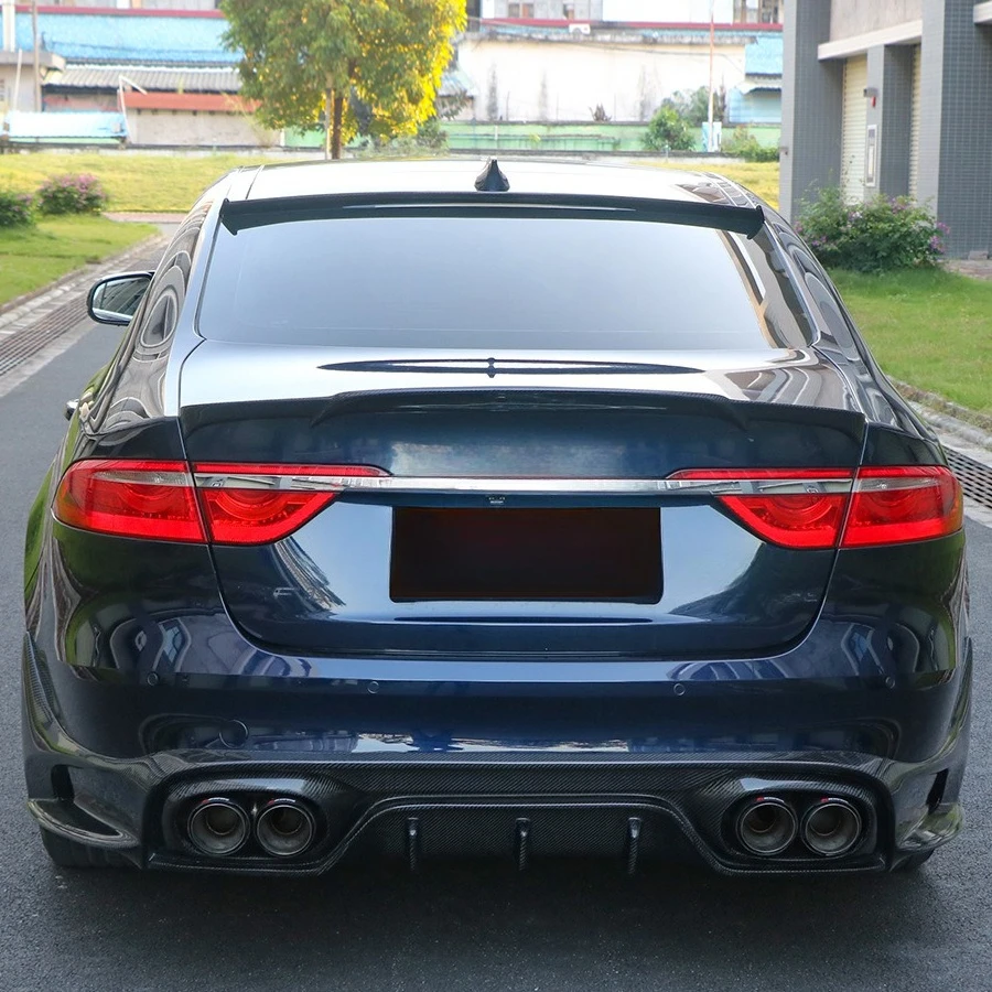 Lèvre arrière en Fiber de carbone pour accessoires de Modification extérieure Jaguar