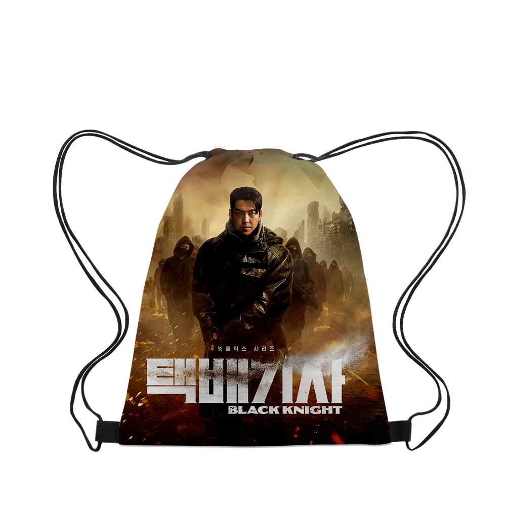 Black Knight Kdrama 2023 New Handbags Cloth Canvas Drawstring Bag Women Men Leisure Bags