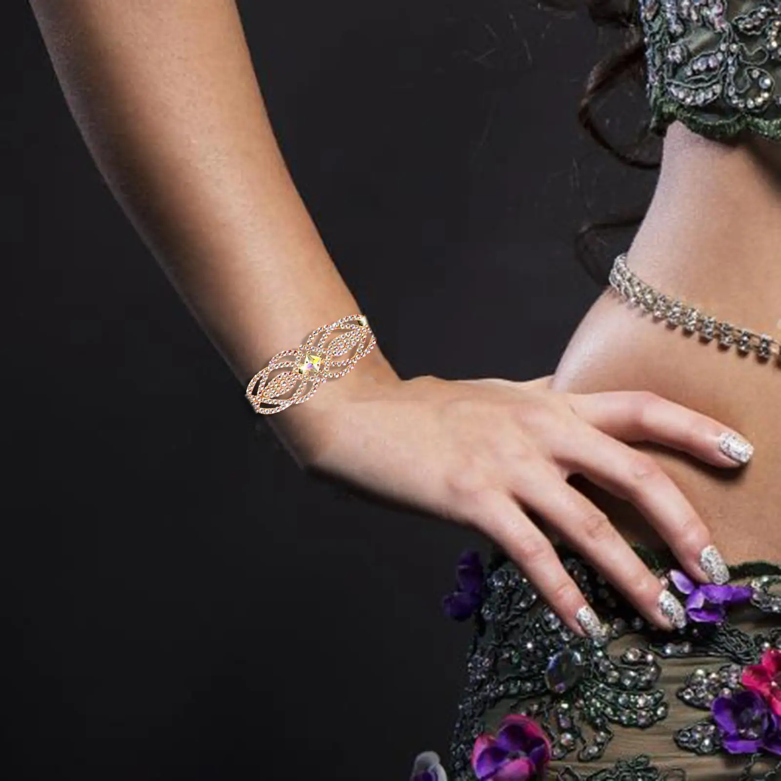 Dança Do Ventre Boho Bangle Pulseira, acessórios Traje De Dança