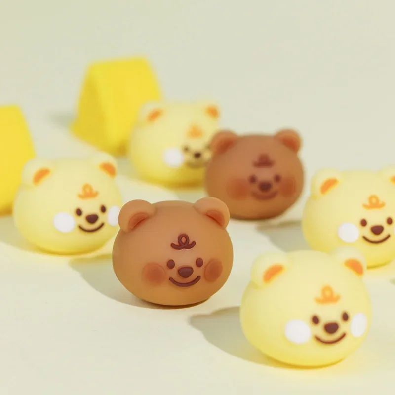 Bear Cheese Shape Eraser Student Creativity Stationery Cartoon Cute Few Scraps Simulation Ornaments