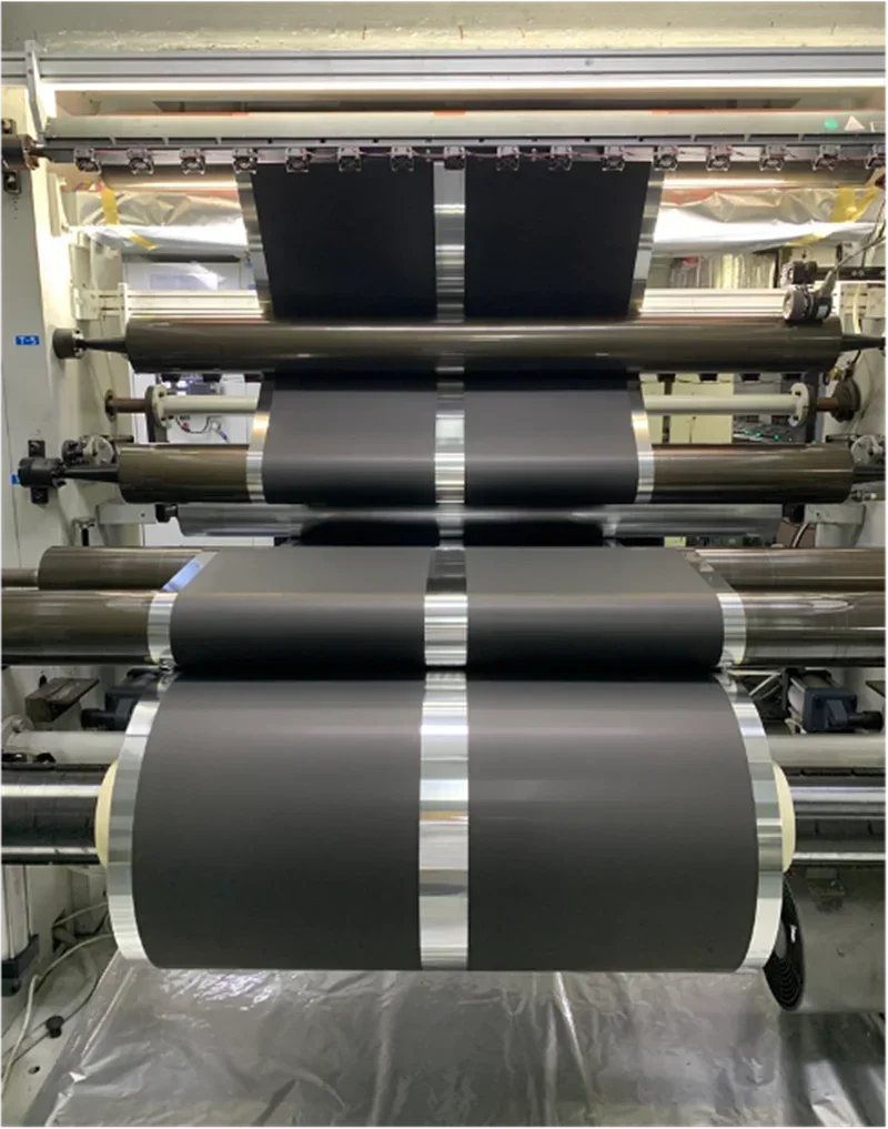 الجامع الحالي آل فويل |   رقائق ألومنيوم مغلفة بالكربون مزدوجة الجوانب |   عرض 180/260 ملم |   مقاومة NMP