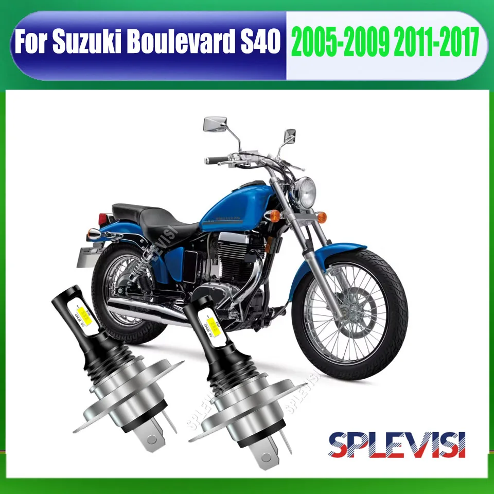 

H4 HB2 LED Xenon Whtie Headlight Bulbs - work steadily and continuously Fits For Suzuki Boulevard S40 2005-2009 2011-2017