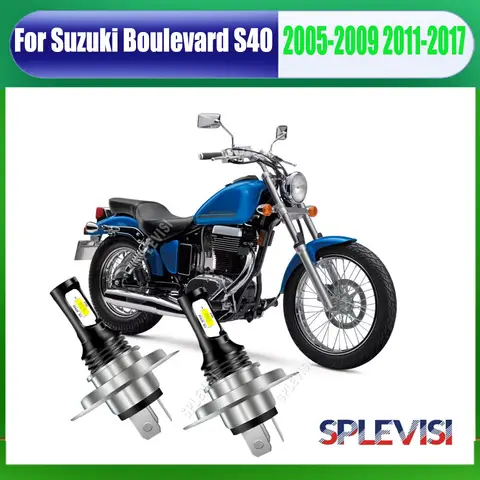 H4 HB2 LED Xenon Whtie Headlight Bulbs - work steadily and continuously Fits For Suzuki Boulevard S40 2005-2009 2011-2017