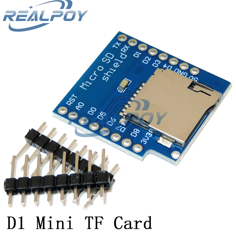 D1 mini módulo de cartão tf micro sd placa de expansão de armazenamento mini micro sd tf cartão módulo de proteção de memória com pinos para arduino braço avr