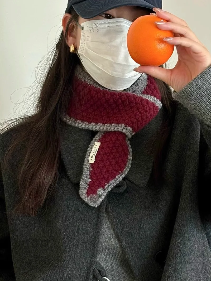 cachecol-curto-tricotado-em-cores-contrastantes-para-o-outono-inverno-2024-estilo-coreano-versatil-protetor-de-pescoco-par