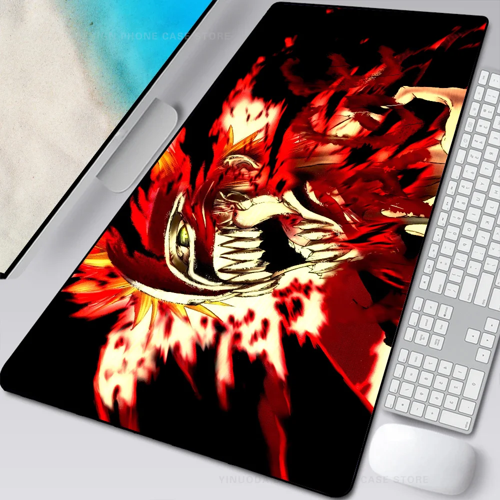 Anime Bleach Ichigo Mousepad Mouse Mat Desk Mat With Pad Gaming Accessories Prime Gaming XXL Keyboard Pad