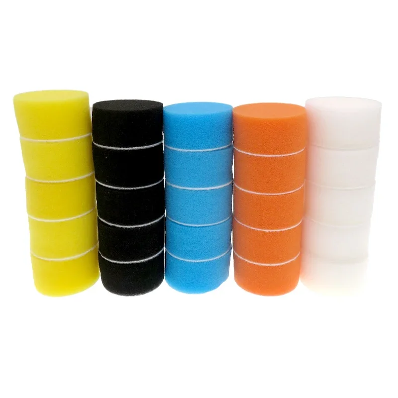 2 Inch Polishing Pad Kit 5/10Pcs Mixed Color Sponge Buffing Waxing Pad for Car Cleaning Tool for Car Wax Buffer for Rotary Tool