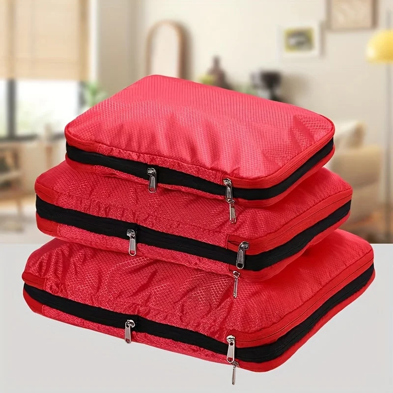 travel-nylon-three-piece-compression-storage-bag-set-zipper-bag-clothing-storage-bag-toiletry-bag-large-capacity-double-layer-compressible-nylon-storage-set