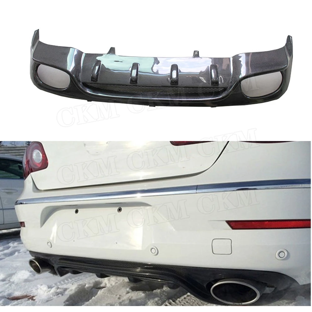 

For VW CC Rear Bumper Lip Diffuser Spoiler for Volkswagen Passat CC 2010-2014 A Style Rear Lip Protector Guard skid plate