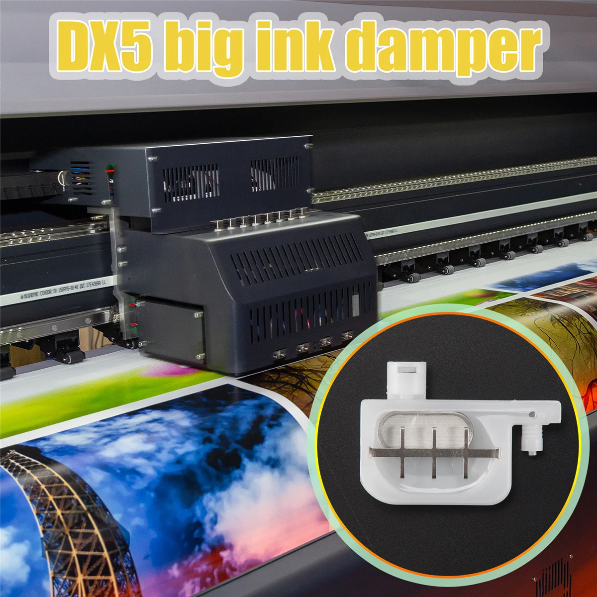 Ink Damper 10 Pcs Dumper Small Damper with Small Filter for Epson DX3/DX4/DX5 Print Head / for Epson R1800/ R1900 Ink Dumpers