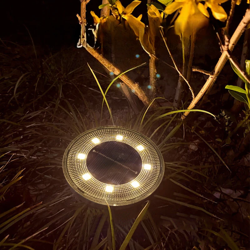 New LED Solar Lawn Light IP68 Outdoor Waterproof Outdoor Courtyard Step Garden Garden Atmosphere Decorative Lighting
