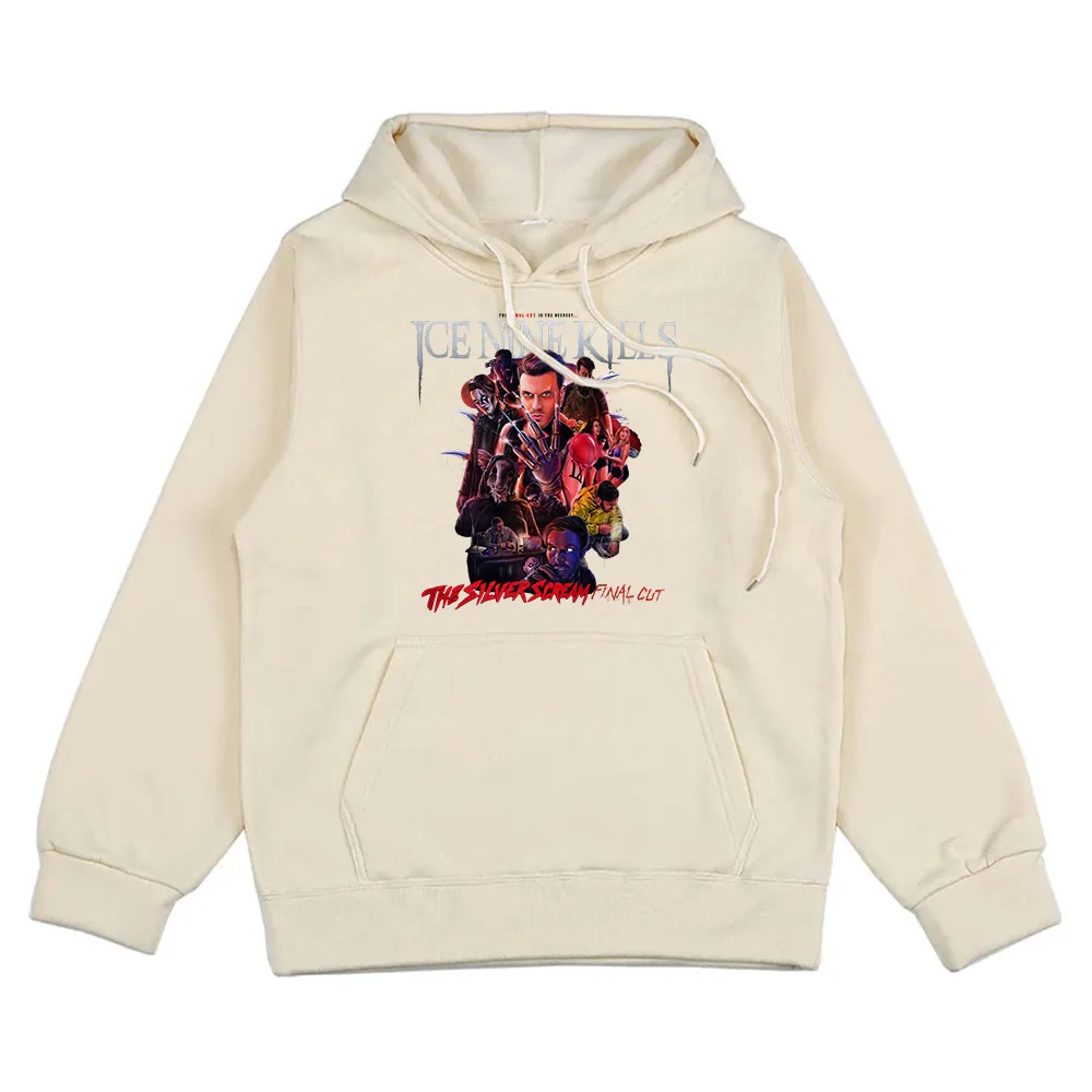 سترات بغطاء رأس شتوية بأكمام طويلة للرجال للجليد ، تسع حالات قتل في هذه اللحظة ، جولة قبلة الموت ، ملابس شوارع هيب هوب ، بلوفرات ، بلوفرات