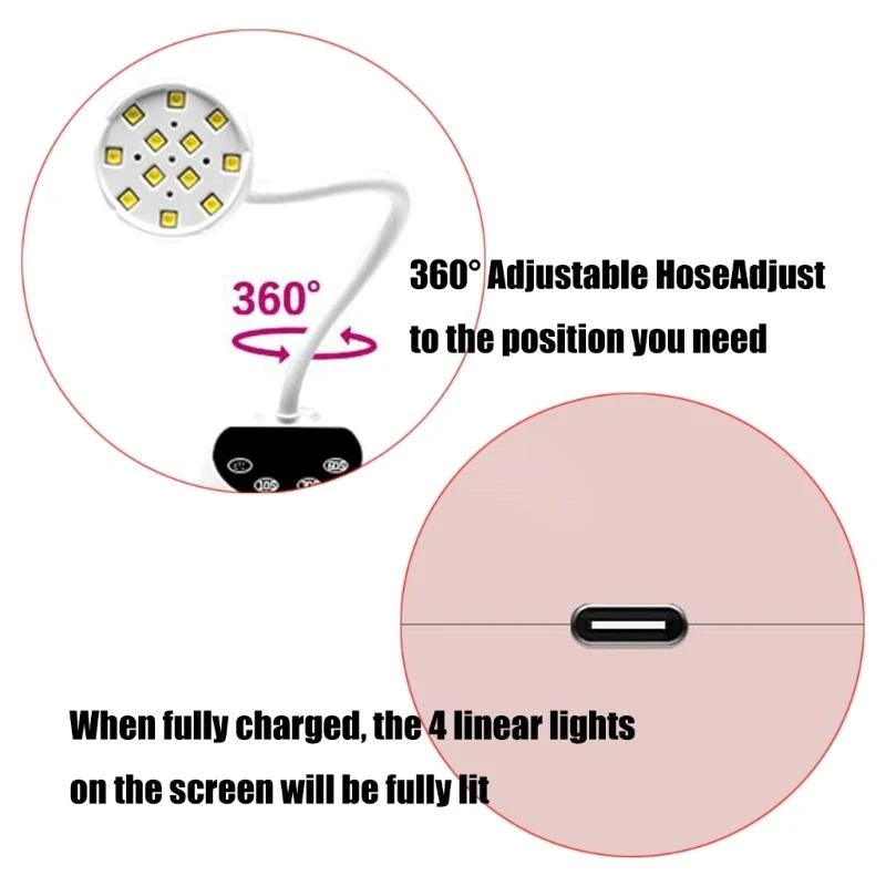 

40JD UVS Lamp Mini UVS Light для гелевых ногтей.