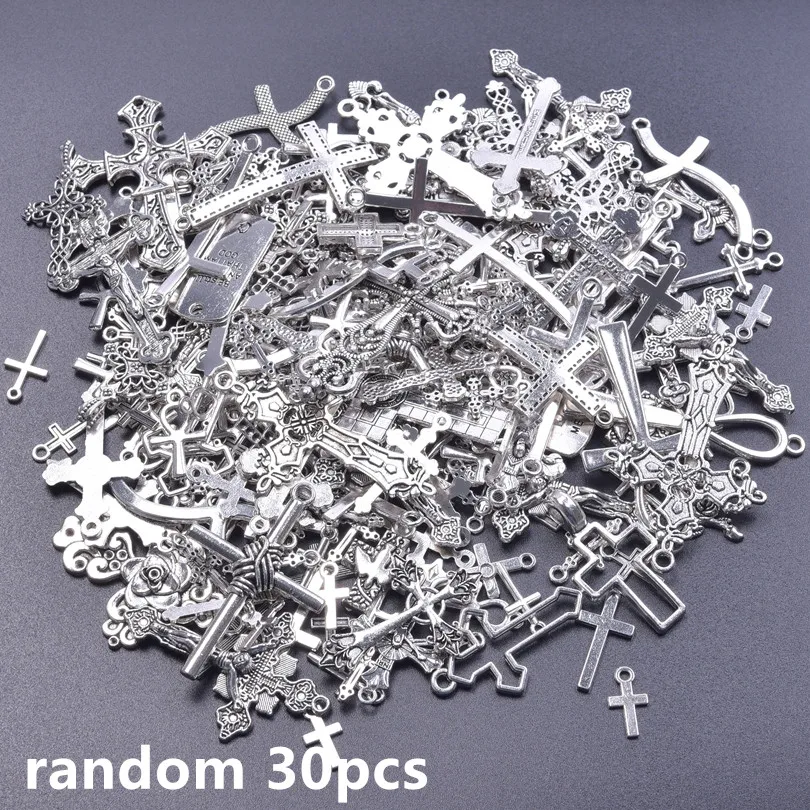 Different Metal Cross Pendants for DIY Jewellery Making