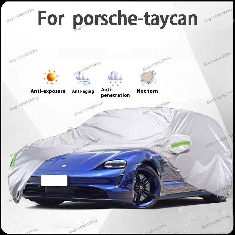 

Чехол для автомобиля Porsche Taycan Fit — водонепроницаемый, пылезащитный, солнцезащитный козырек (УФ), снегозащитный | Серебряное полное покрытие с защитой в течение всего дня