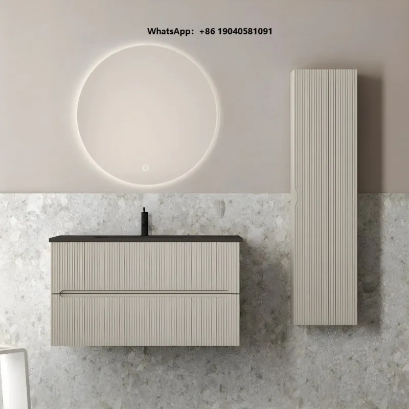 Butterfly 01 Complete Bathroom Furniture Set Includes Mirror and Column