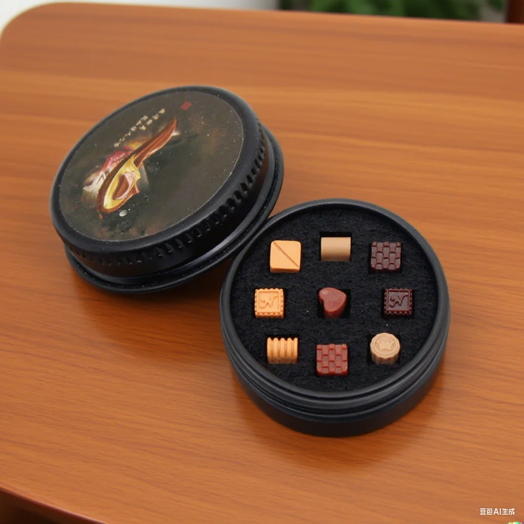 Fun DIY Simulation Food Toy: Dollhouse Cream Chocolate in Elegant Black Iron Box Set