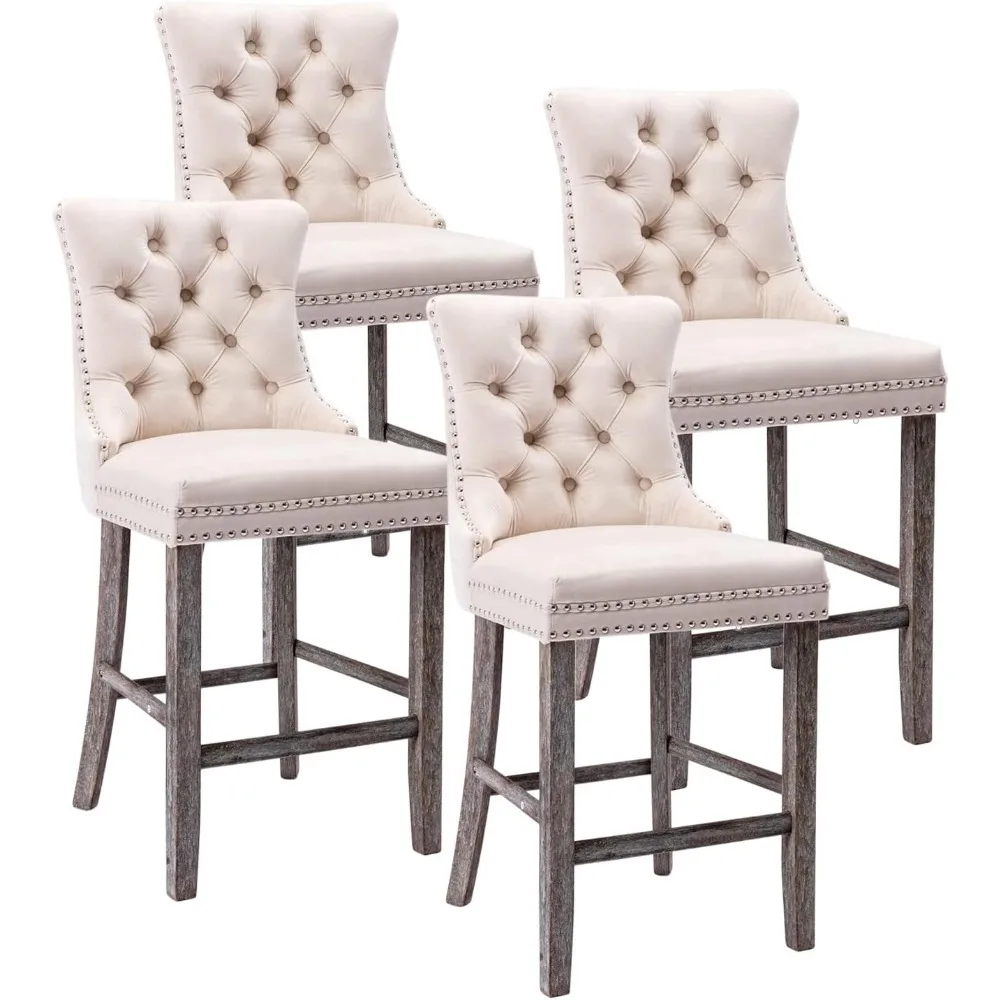 Counter Height Bar Chairs Set of 4, 27